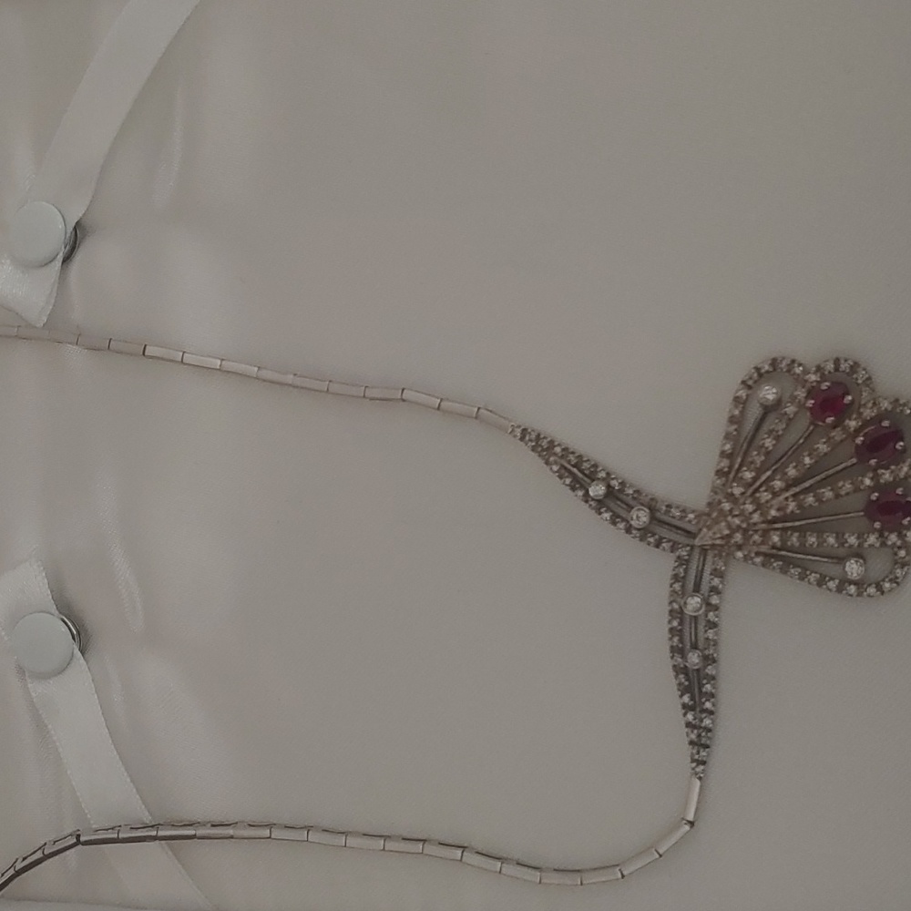 Ruby With Silver And Diamonds - image 2